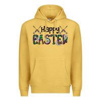 Antique Gold Happy Easter Premium Hoodie - CowhideDigitalArt