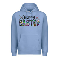 Colony Blue Happy Easter Premium Hoodie - CowhideDigitalArt