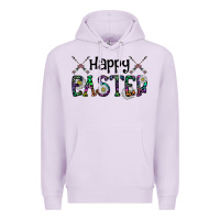 Lilac Happy Easter Premium Hoodie - CowhideDigitalArt