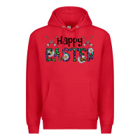 Red Happy Easter Premium Hoodie - CowhideDigitalArt