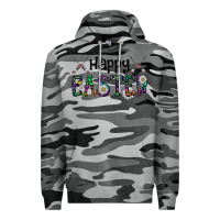 Slate Camo Happy Easter Premium Hoodie - CowhideDigitalArt