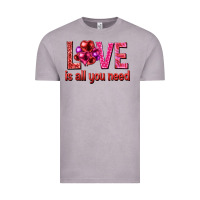 Vintage Zinc Love is all you need Valentine's Day Vintage Tee - HowdyJamesFarm