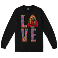 Black Love Lady Of Guadalupe Long Sleeve Tee - Jasminsmagicworld