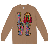 Toasted Coconut Love Lady Of Guadalupe Long Sleeve Tee - Jasminsmagicworld