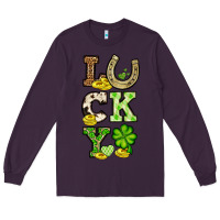 Plum St. Patrick's Western lucky Long Sleeve Tee - OliviaCreatesArt