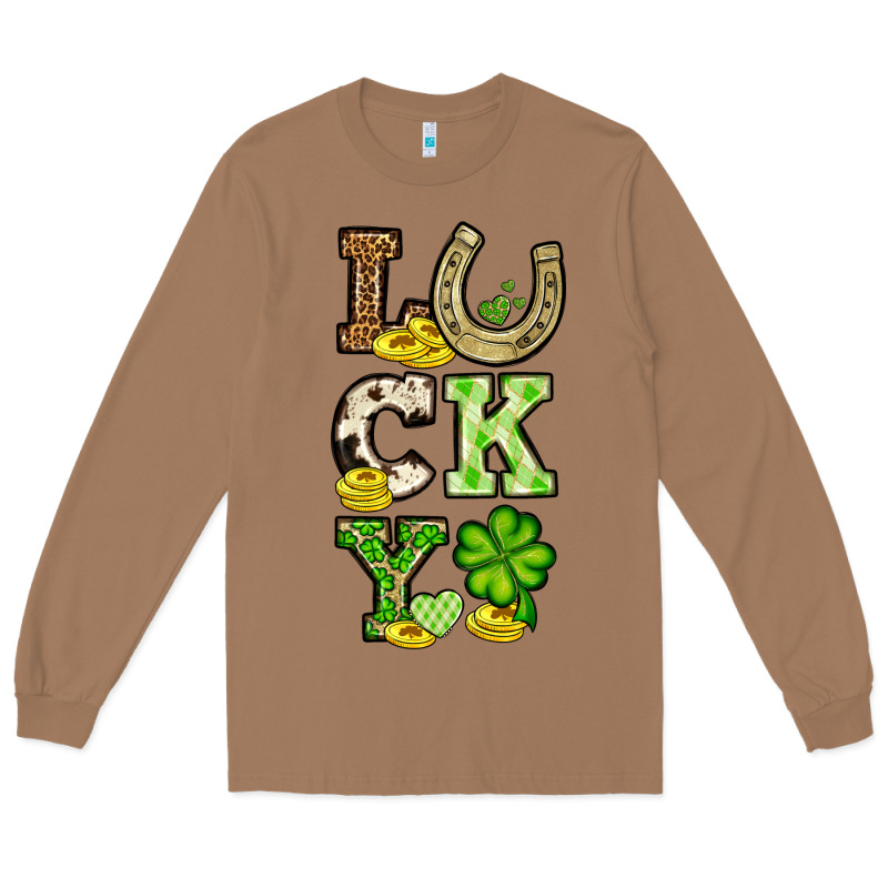 St. Patrick's Western Lucky Long Sleeve Tee by OliviaCreatesArt | Teevron