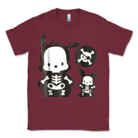 Burgundy pochacco skeleton halloween shirt Classic Tee - longCreatives