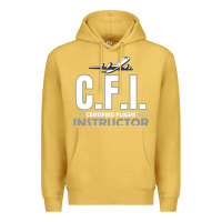 Antique Gold CFI CFI Certified Flight Pilot Gift CFI Flying Instructor Premium Hoodie - longCreatives
