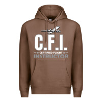 Chestnut CFI CFI Certified Flight Pilot Gift CFI Flying Instructor Premium Hoodie - longCreatives