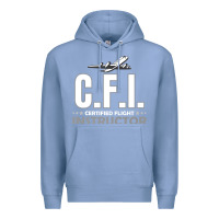 Colony Blue CFI CFI Certified Flight Pilot Gift CFI Flying Instructor Premium Hoodie - longCreatives