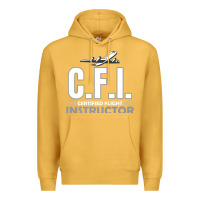Mustard CFI CFI Certified Flight Pilot Gift CFI Flying Instructor Premium Hoodie - longCreatives
