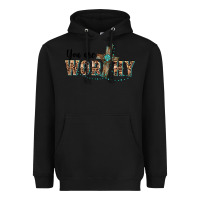 Black you are worthy cross Heavyweight Hoodie - BarkalooDesign