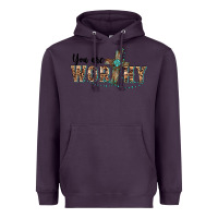 Plum you are worthy cross Heavyweight Hoodie - BarkalooDesign