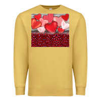 Antique Gold valentine's day red hearts red leopard Premium Sweatshirt - BarkalooDesign