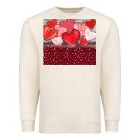 Sandshell valentine's day red hearts red leopard Premium Sweatshirt - BarkalooDesign
