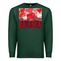 Sports Green valentine's day red hearts red leopard Premium Sweatshirt - BarkalooDesign