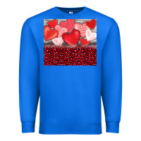 True Royal valentine's day red hearts red leopard Premium Sweatshirt - BarkalooDesign