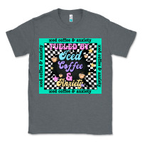 Charcoal Heather fueled by ıced coffee and anxiety Classic Tee - TumblerDesignByShophia