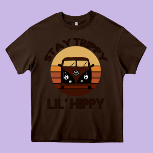 Stay Trippy Lil Hippy Heavy Core Tee Designed By Bettercallsaul