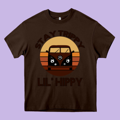 Stay Trippy Lil Hippy Heavy Core Tee Designed By Bettercallsaul