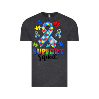 Vintage Black support squad autism Vintage Tee - CowGirlArtShop