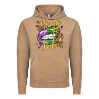Vintage Coffee mardi gras with  lip olivia Vintage Hoodie - OliviaCreatesArt