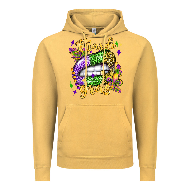 Mardi Gras With  Lip Olivia Vintage Hoodie by OliviaCreatesArt | Teevron
