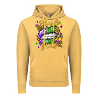 Vintage Mustard mardi gras with  lip olivia Vintage Hoodie - OliviaCreatesArt