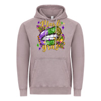 Vintage Zinc mardi gras with  lip olivia Vintage Hoodie - OliviaCreatesArt