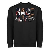 Black race life Heavyweight Sweatshirt - RacoonDesign