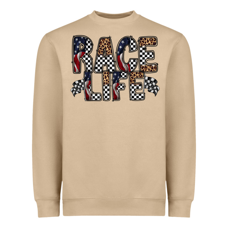 Race Life Heavyweight Sweatshirt by RacoonDesign | Teevron