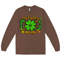 Chestnut One lucky dog mom St. Patrick's Long Sleeve Tee - OliviaCreatesArt