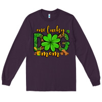 Plum One lucky dog mom St. Patrick's Long Sleeve Tee - OliviaCreatesArt