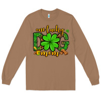 Toasted Coconut One lucky dog mom St. Patrick's Long Sleeve Tee - OliviaCreatesArt