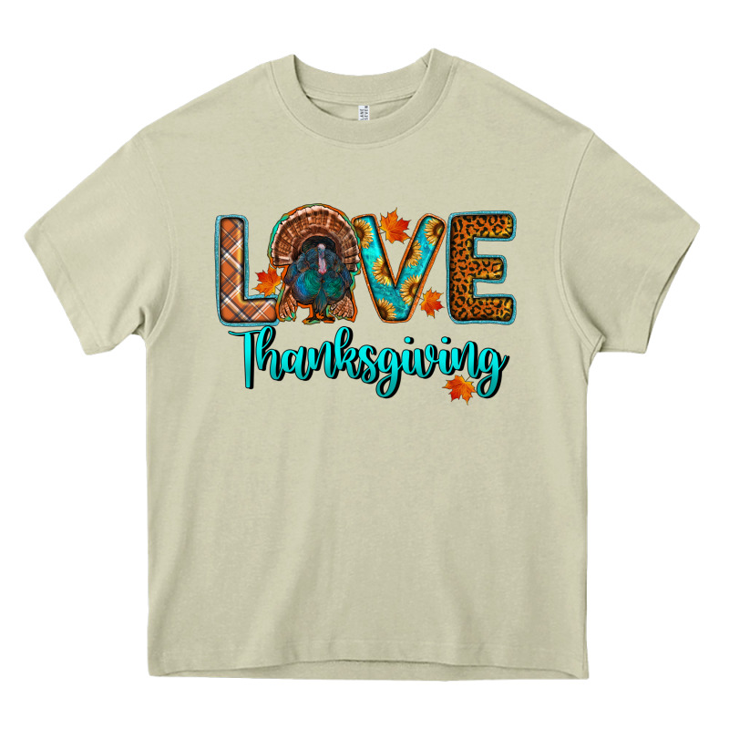 Love Thanksgiving Turkey Heavy Core Tee by RanaPortraitStore | Teevron