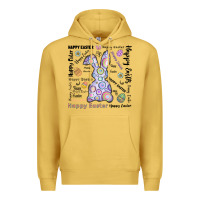Antique Gold Happy Easter Premium Hoodie - CowhideDigitalArt
