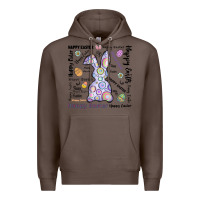 Coffee Happy Easter Premium Hoodie - CowhideDigitalArt