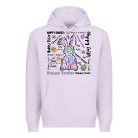 Lilac Happy Easter Premium Hoodie - CowhideDigitalArt