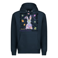 Navy Happy Easter Premium Hoodie - CowhideDigitalArt
