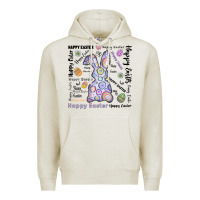 Oatmeal Heather Happy Easter Premium Hoodie - CowhideDigitalArt
