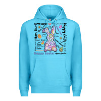 Ocean Blue Happy Easter Premium Hoodie - CowhideDigitalArt