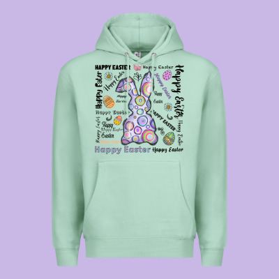 Happy Easter Premium Hoodie Designed By Cowhidedigitalart