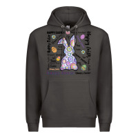 Smoke Happy Easter Premium Hoodie - CowhideDigitalArt