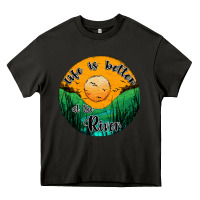 Asphalt life is better at the river Heavy Core Tee - JahusDesignShop