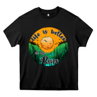 Black life is better at the river Heavy Core Tee - JahusDesignShop