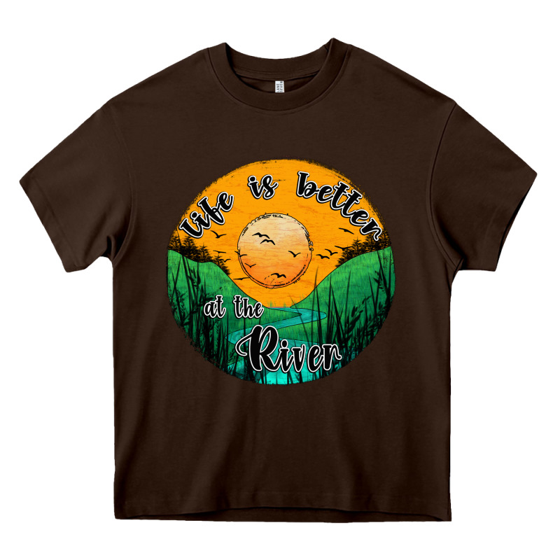 Life Is Better At The River Heavy Core Tee by JahusDesignShop | Teevron