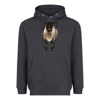 Smoke suffolk ewe front Heavyweight Hoodie - BarkalooDesign