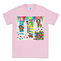 Bubblegum Pink i love someone with autism Classic Tee - TumblerDesignByShophia