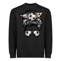 Black soccer mom Heavyweight Sweatshirt - RacoonDesign