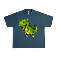 Midnight Navy Cartoon T-Rex Urban Heavy Tee - HowdyJamesFarm